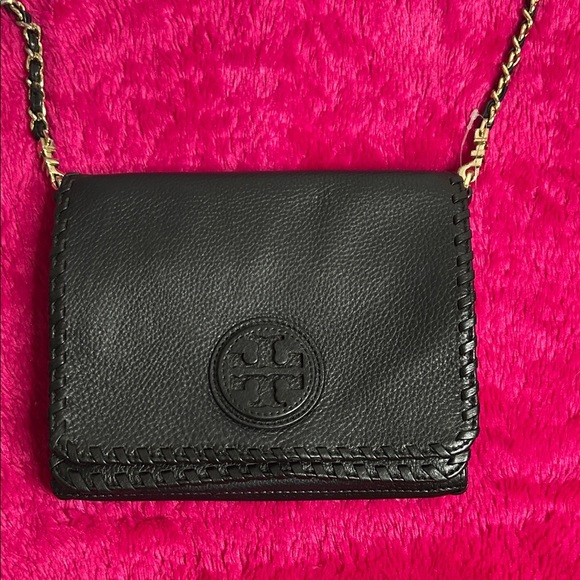 Tory Burch Black Leather Crossbody Bag - Picture 1 of 10